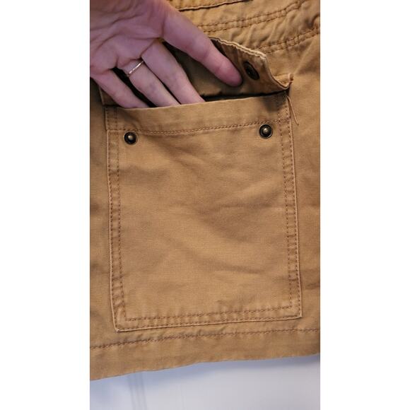 Aeropostale Womens Jacket Tan (Size M) Accented With Pockets, Zippers and Snaps - Picture 12 of 12